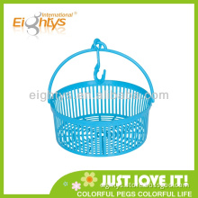 New laundry storage basket with handle and hook plastic basket